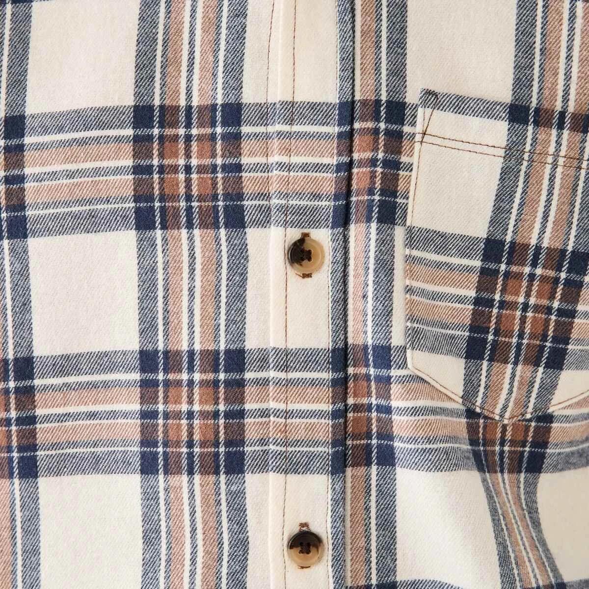 5 Long Sleeve Flannel Shirt Bge Check, 5 of 9