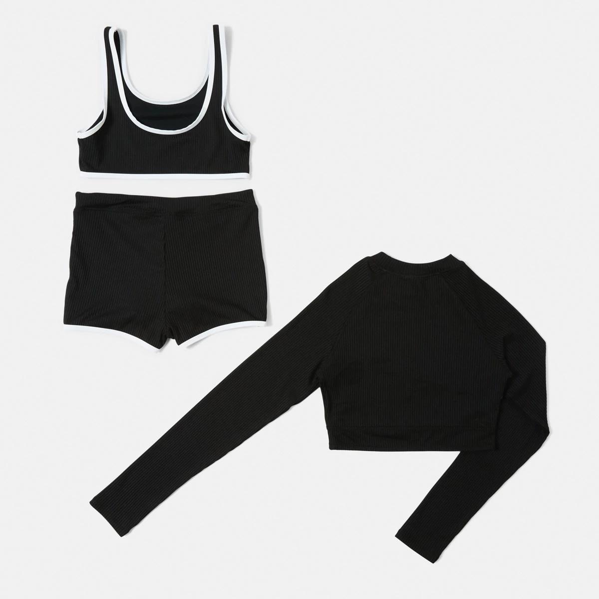 8 3 Piece Swim Set BLACK, 8 of 9