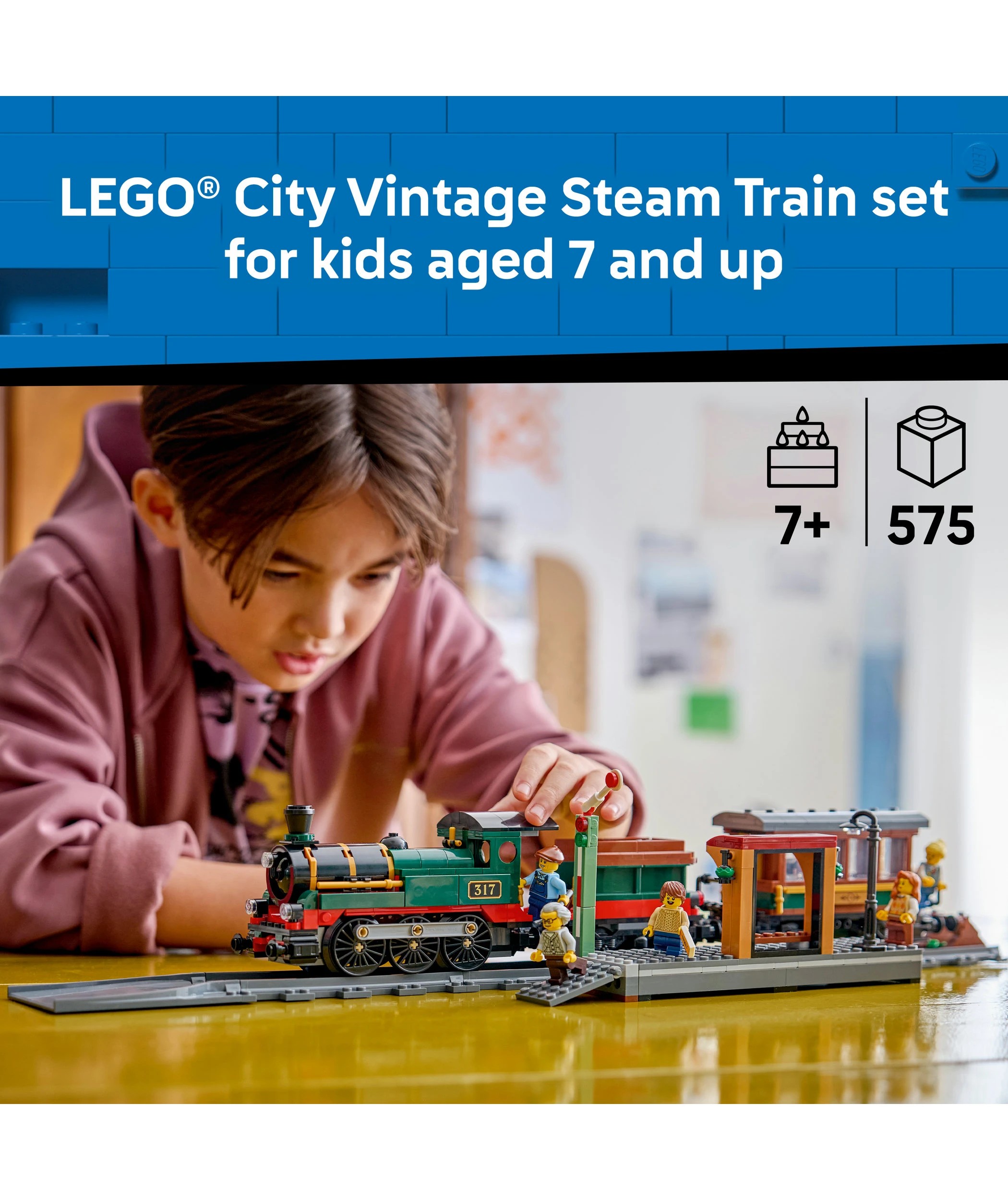 3 LEGO City Vintage Steam Train 60511, 3 of 9