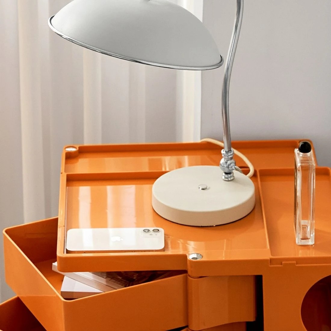 4 Artiss Storage Trolley Bedside Table 5 Tier Cart Boby Replica - Orange, 4 of 9