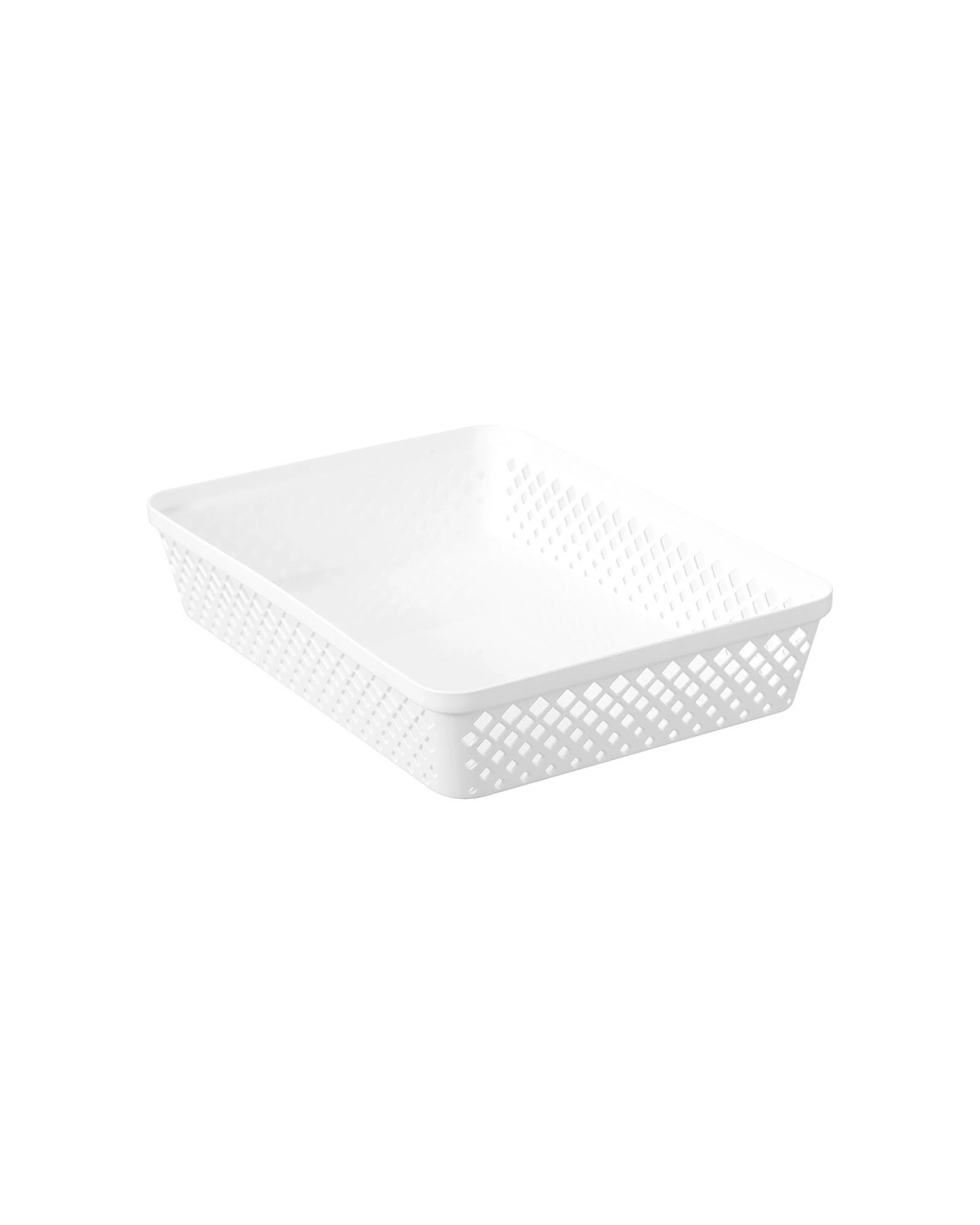 1 Boxsweden Kept Diamond 33x24cm Organiser Tray Multi-Use Design Plastic 6.5cm
 - white, 1 of 4