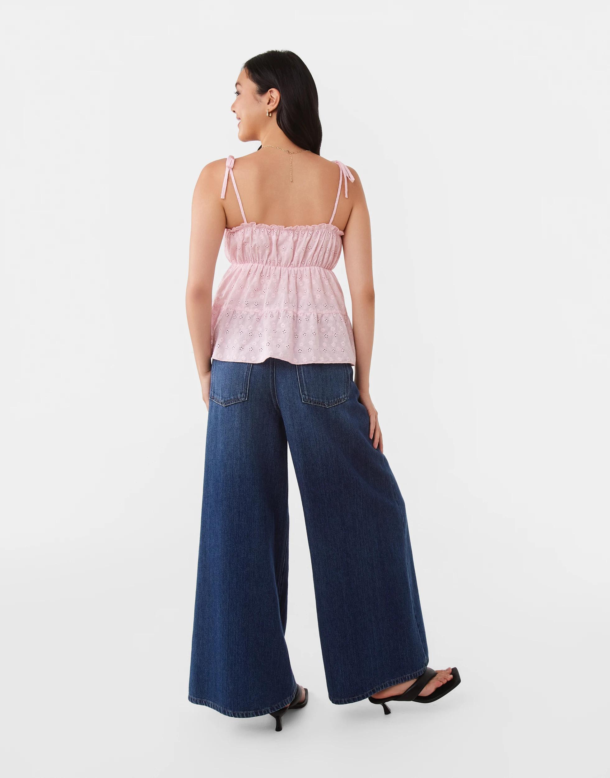 5 Palazzo Jeans Dark Wash, 5 of 9