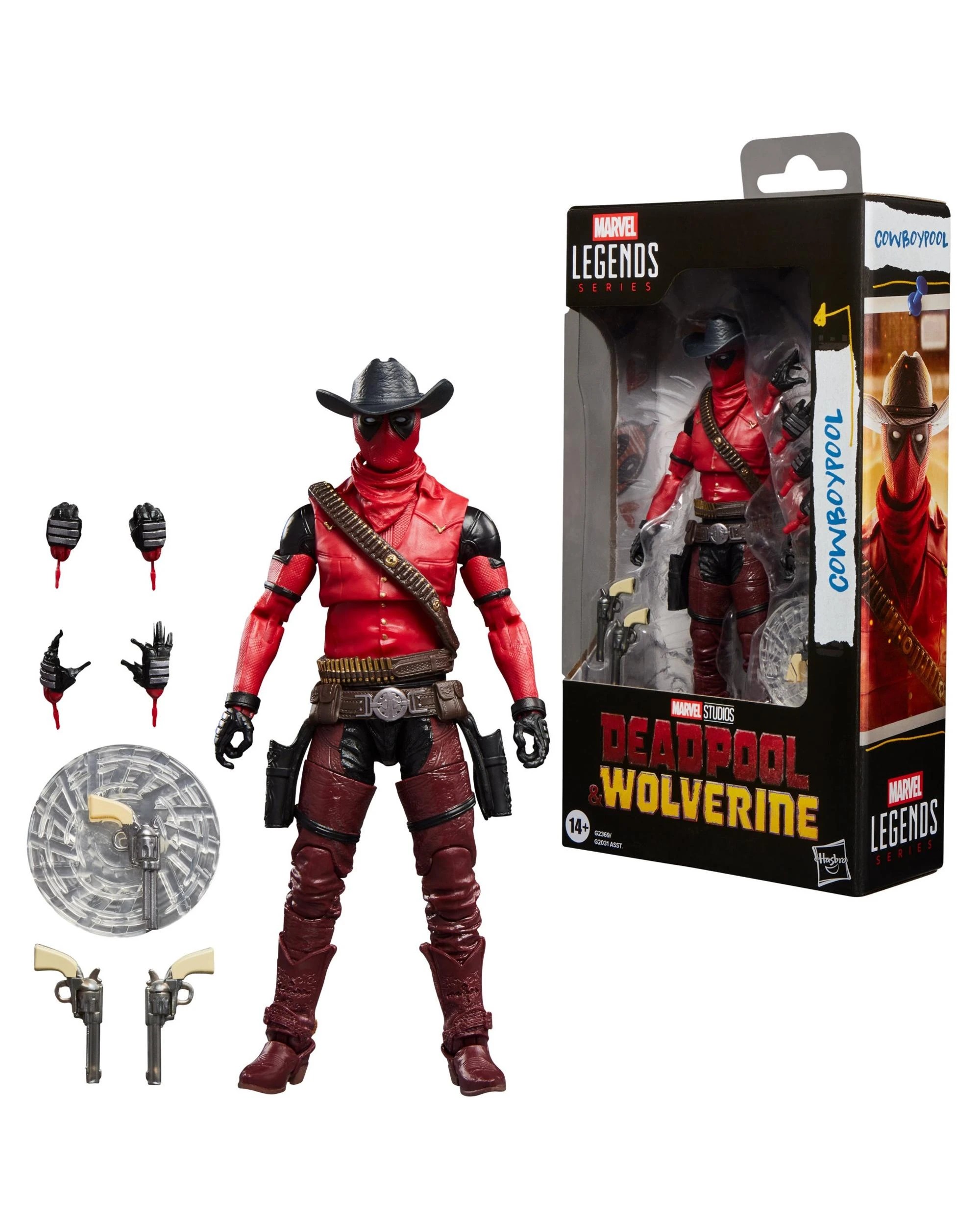 4 Marvel Legends Series Deadpool and Wolverine Cowboypool Action Figure, 4 of 5