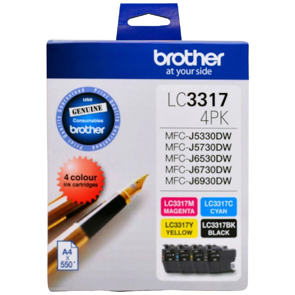 1 Brother LC 3317 Ink Cartridges 4 Colour Value Pack, 1 of 5