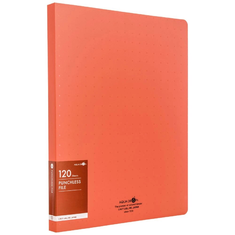 1 Aqua Drops Punchless File A4 Vivid Red, 1 of 4