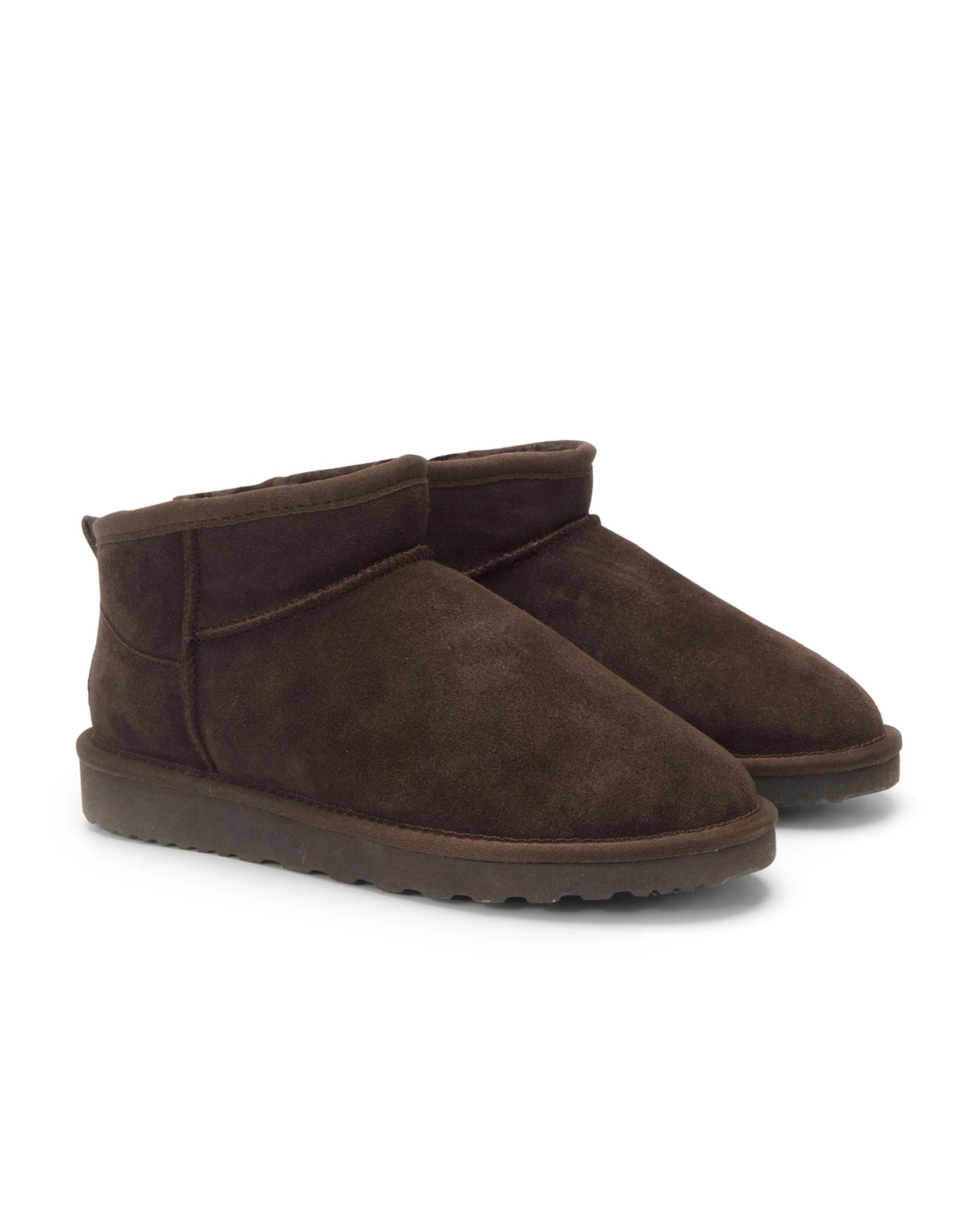 2 AUS WOOLI Urban Chic Sheepskin Classic Ultra Mini UGG Boots CHOCOLATE, 2 of 6