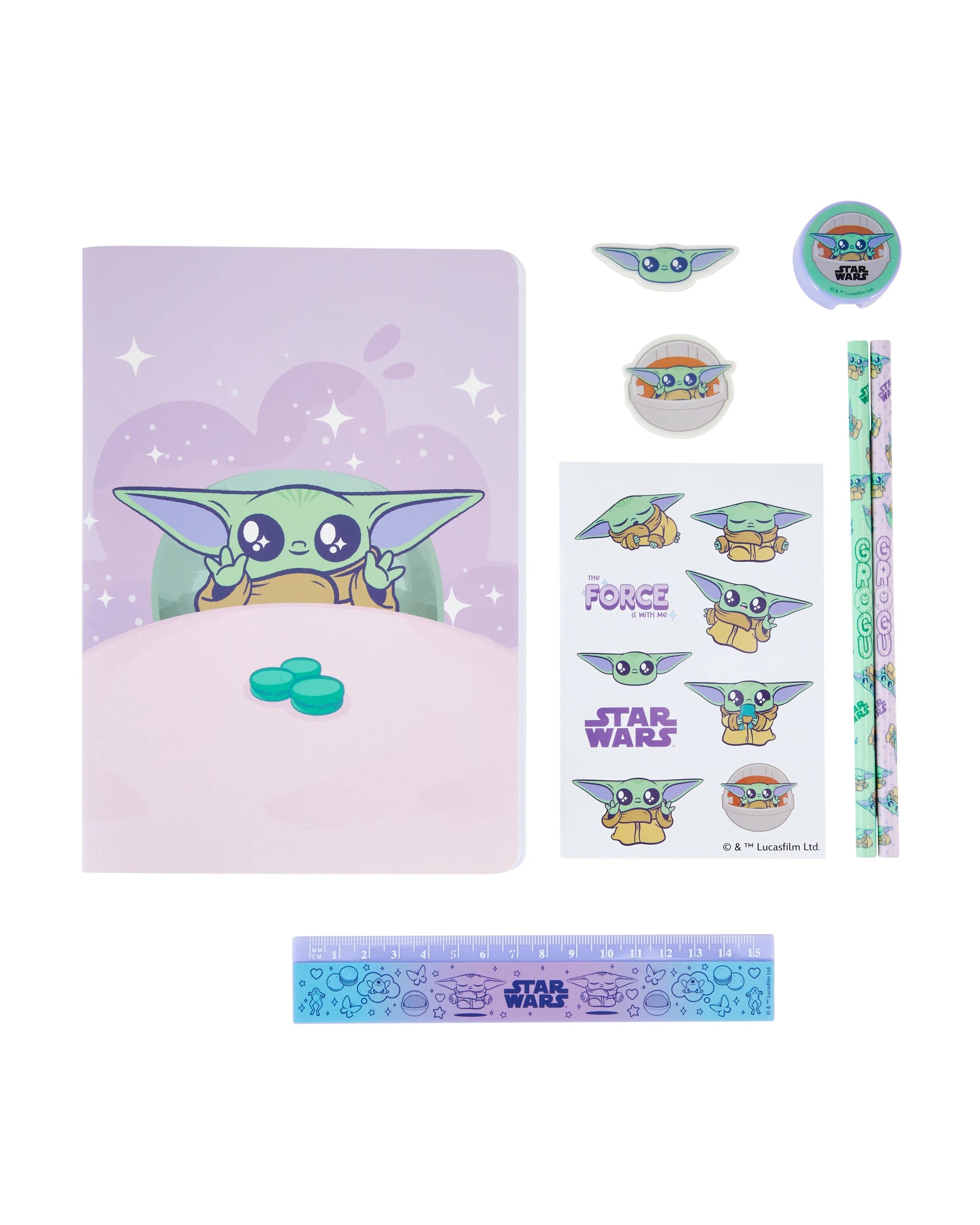 3 Disney Star Wars Grogu Stationery Set, 3 of 7