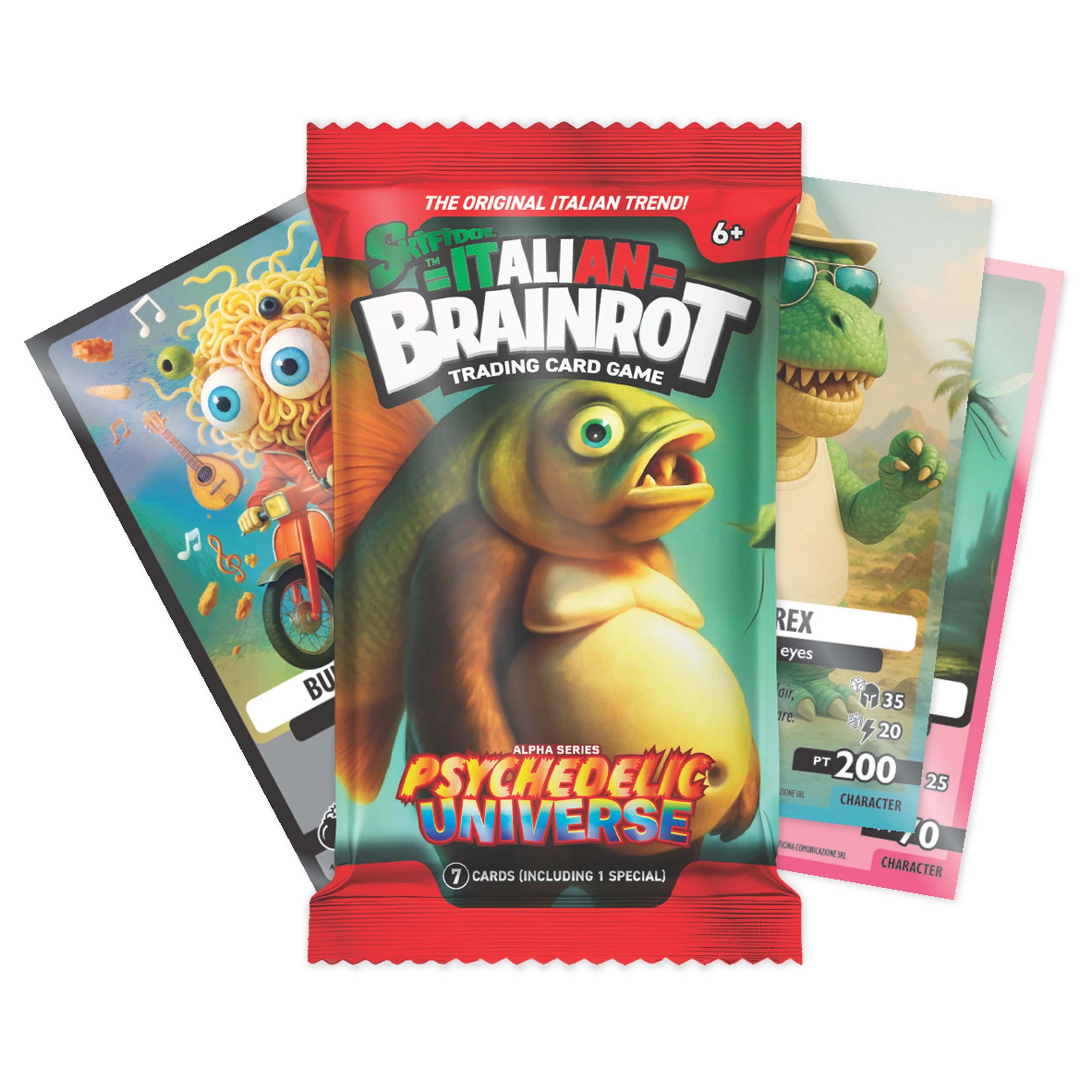 7 Skifidol Italian Brainrot Trading Card Game Blister - Assorted, 7 of 9