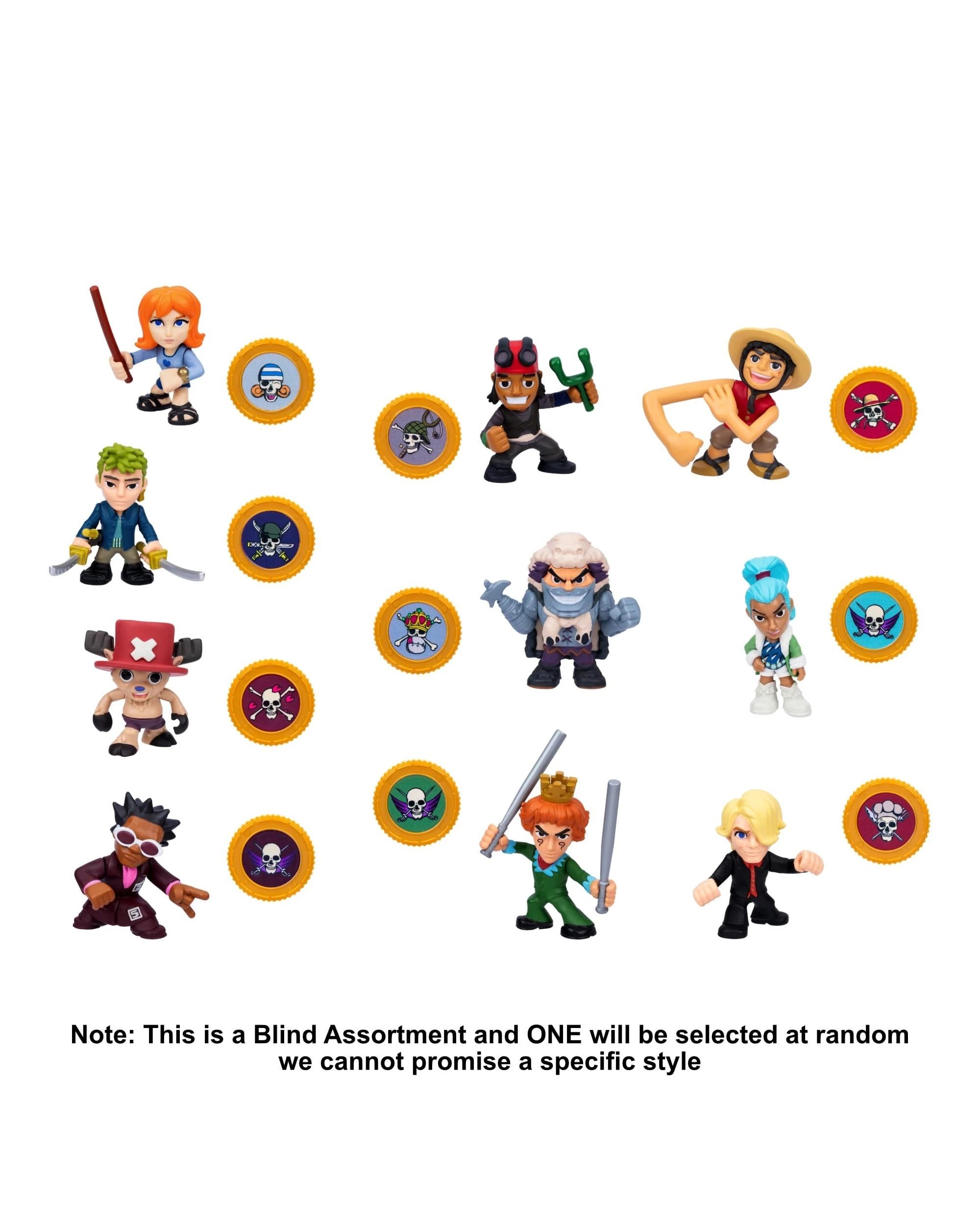 3 One Piece Netflix Mini Action Figures Blind Box, 3 of 4