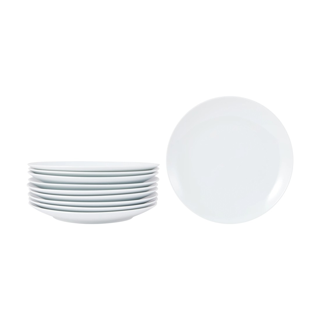 2 10 Piece White Dinner Plates, 2 of 5