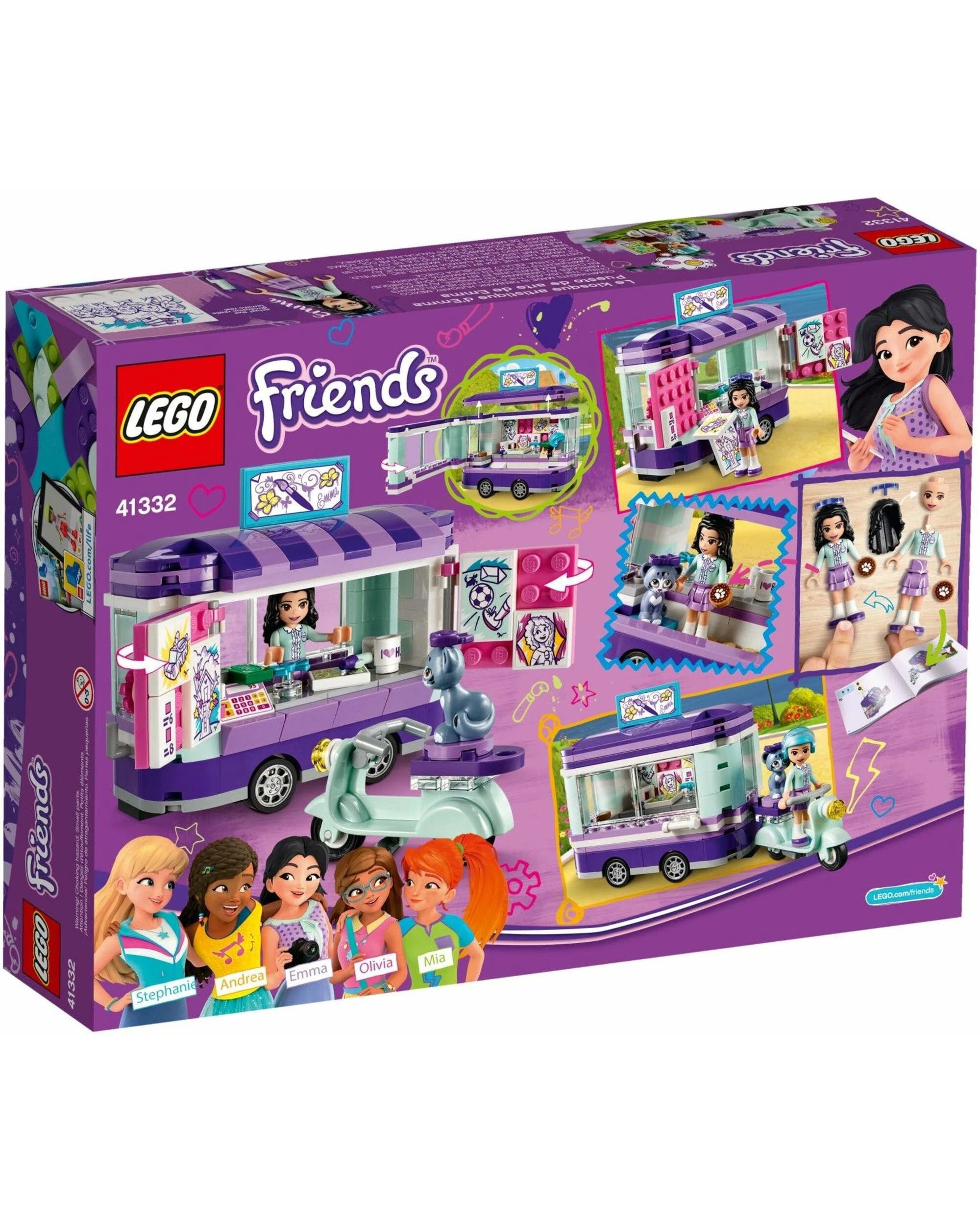 1 LEGO 41332 Emma's Art Stand Playset: Heartlake City Park Fun, 1 of 4