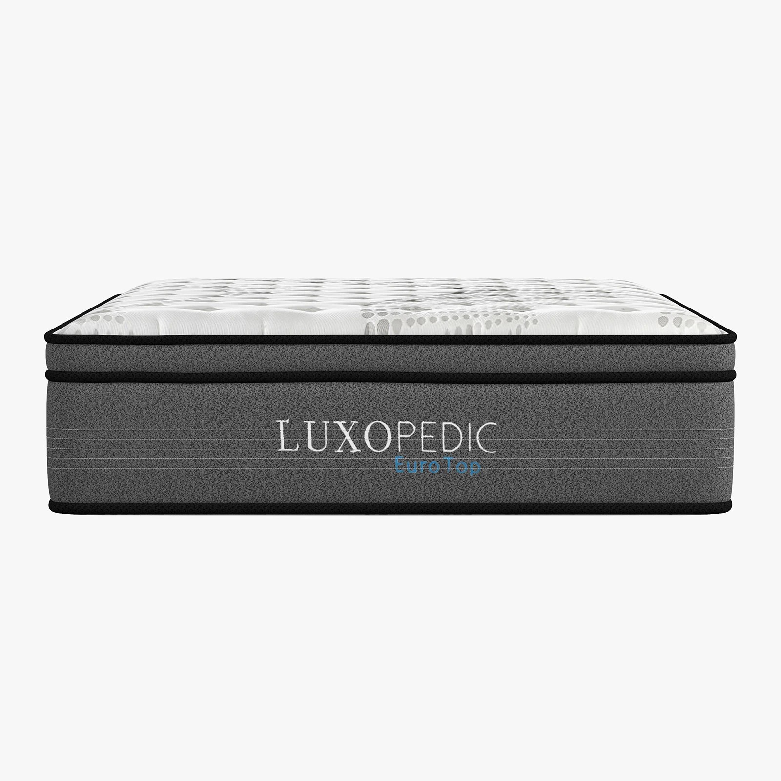 7 Luxopedic Pocket Spring Mattress 5 Zone 32CM Euro Top Memory Foam Medium Firm - King Single Bed - White, Grey, 7 of 10