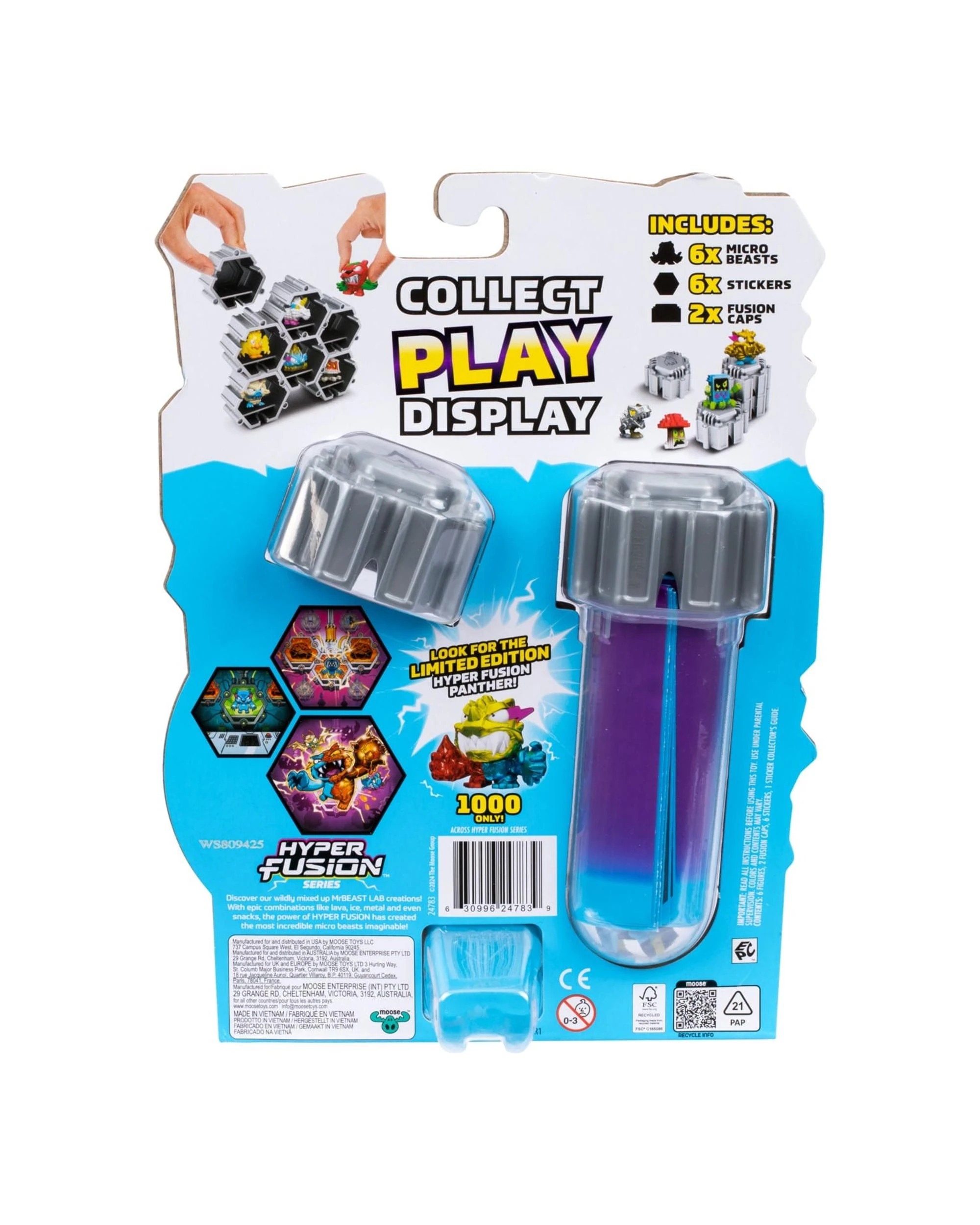 6 Moose Toys MrBeast Lab Swarms Hyper Fusion Series Lab 6 Pack Figure Assortment, 6 of 6