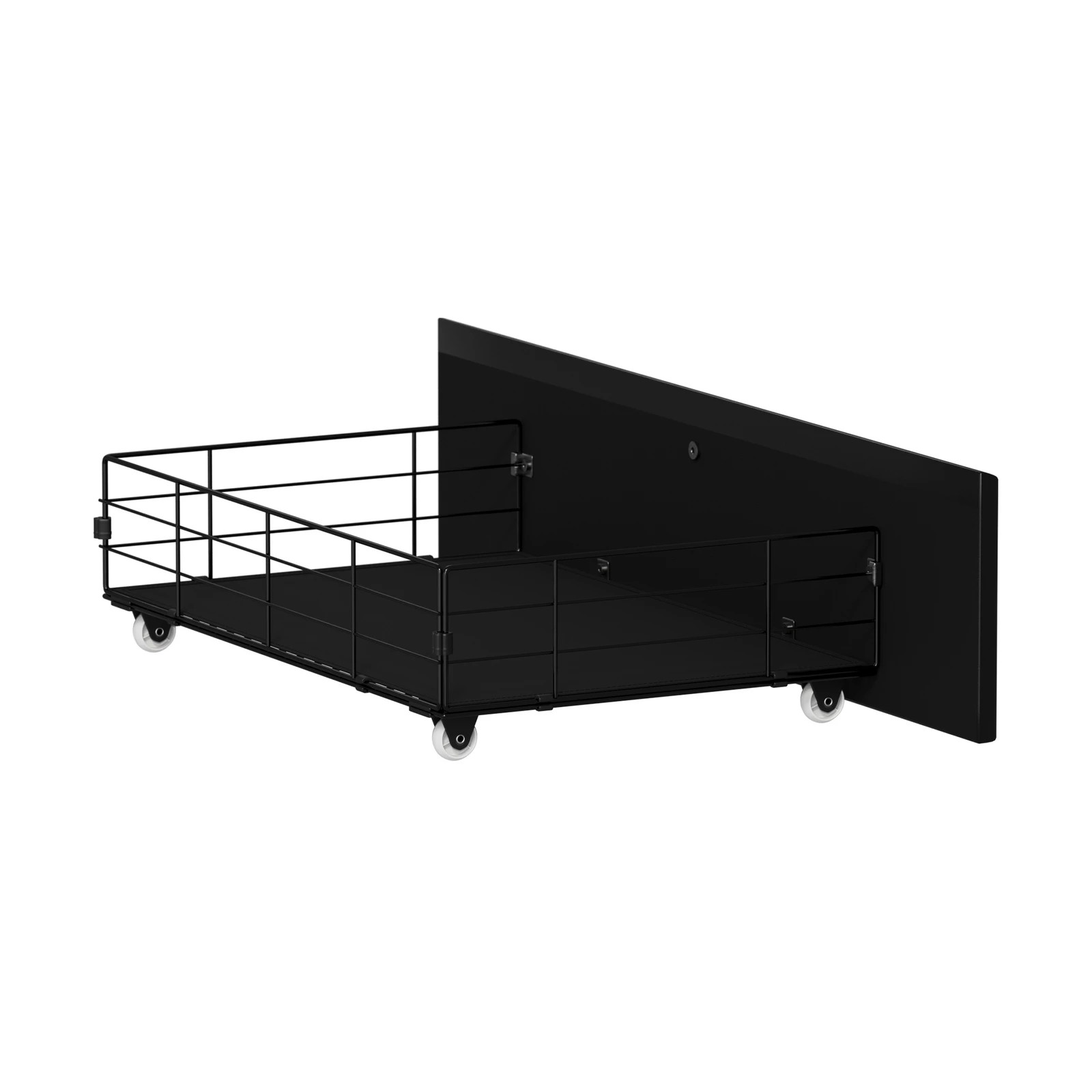 7 Oikiture 4x Trundle Drawers for Bed Frame Base Storage with Wheels - Black, 7 of 9