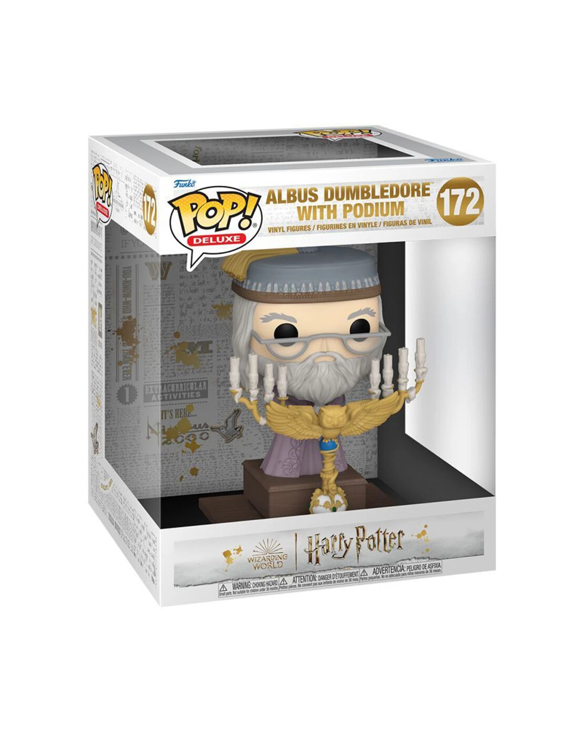 3 Harry Potter Dumbledore With Podium Pop Deluxe Action Figure 12.4cm Vinyl - Multi, 3 of 3