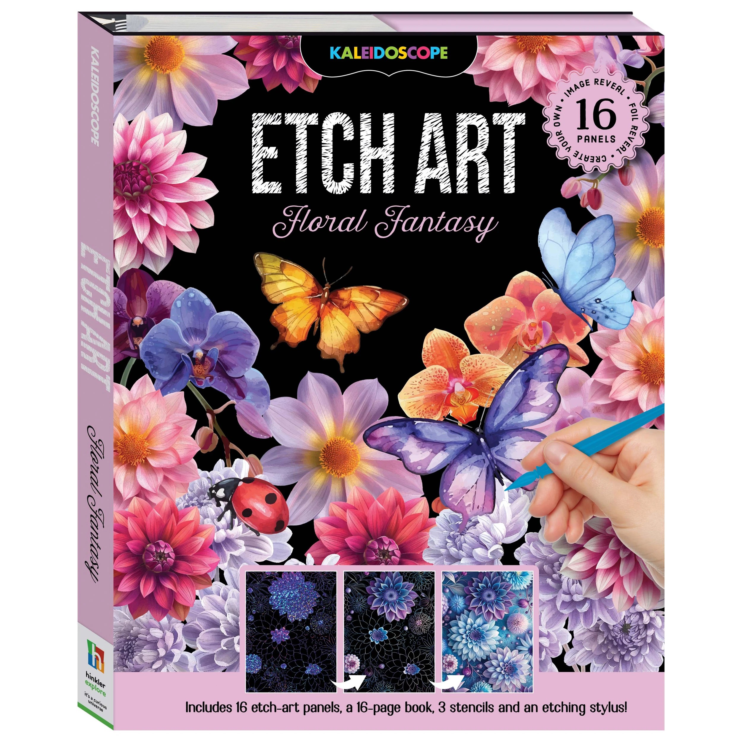 1 Kaleidoscope Etch Art: Floral Fantasy - Book, 1 of 7