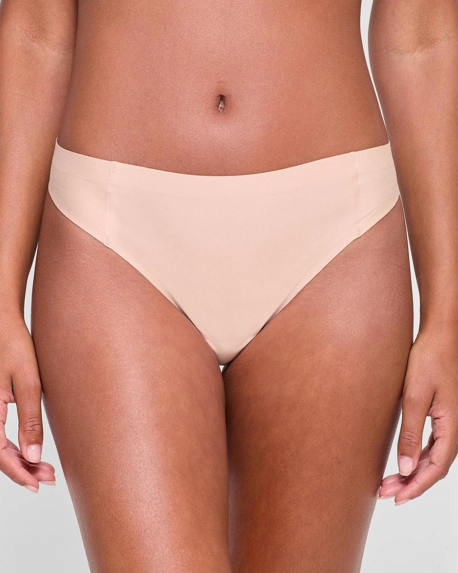 2 Target 2 Pack Brushed No Show Bonded G-String Briefs NUDE, 2 of 3