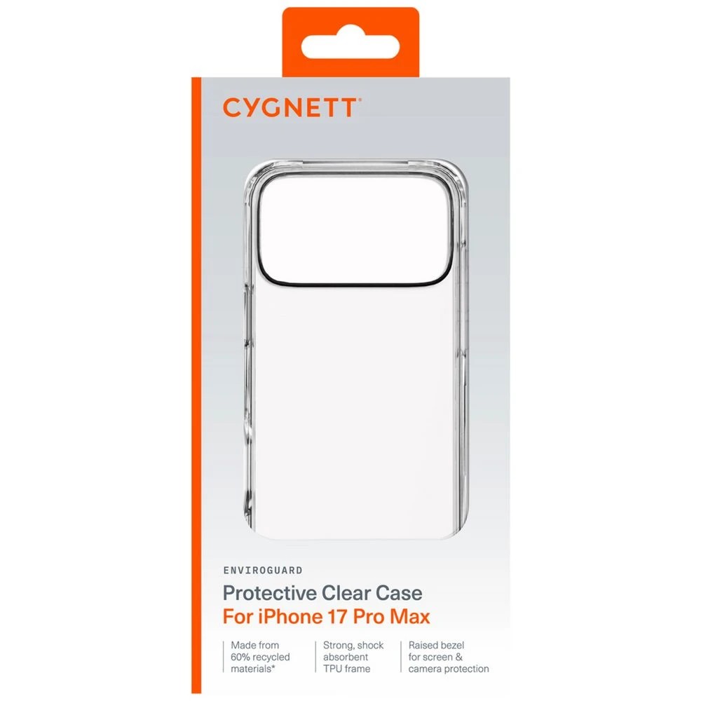 1 Cygnett EnviroGuard Case iPhone 17 Pro Max Clear, 1 of 3