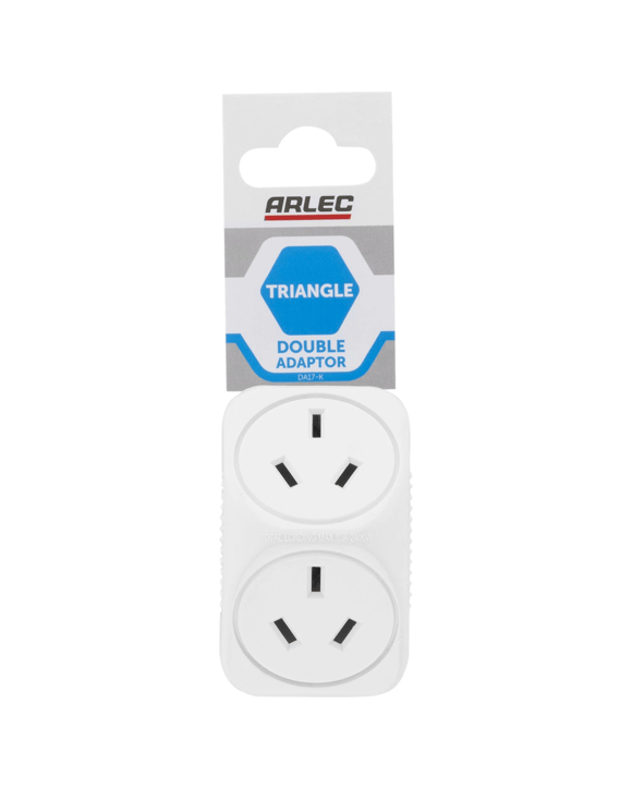 Arlec Triangular Double Adaptor
