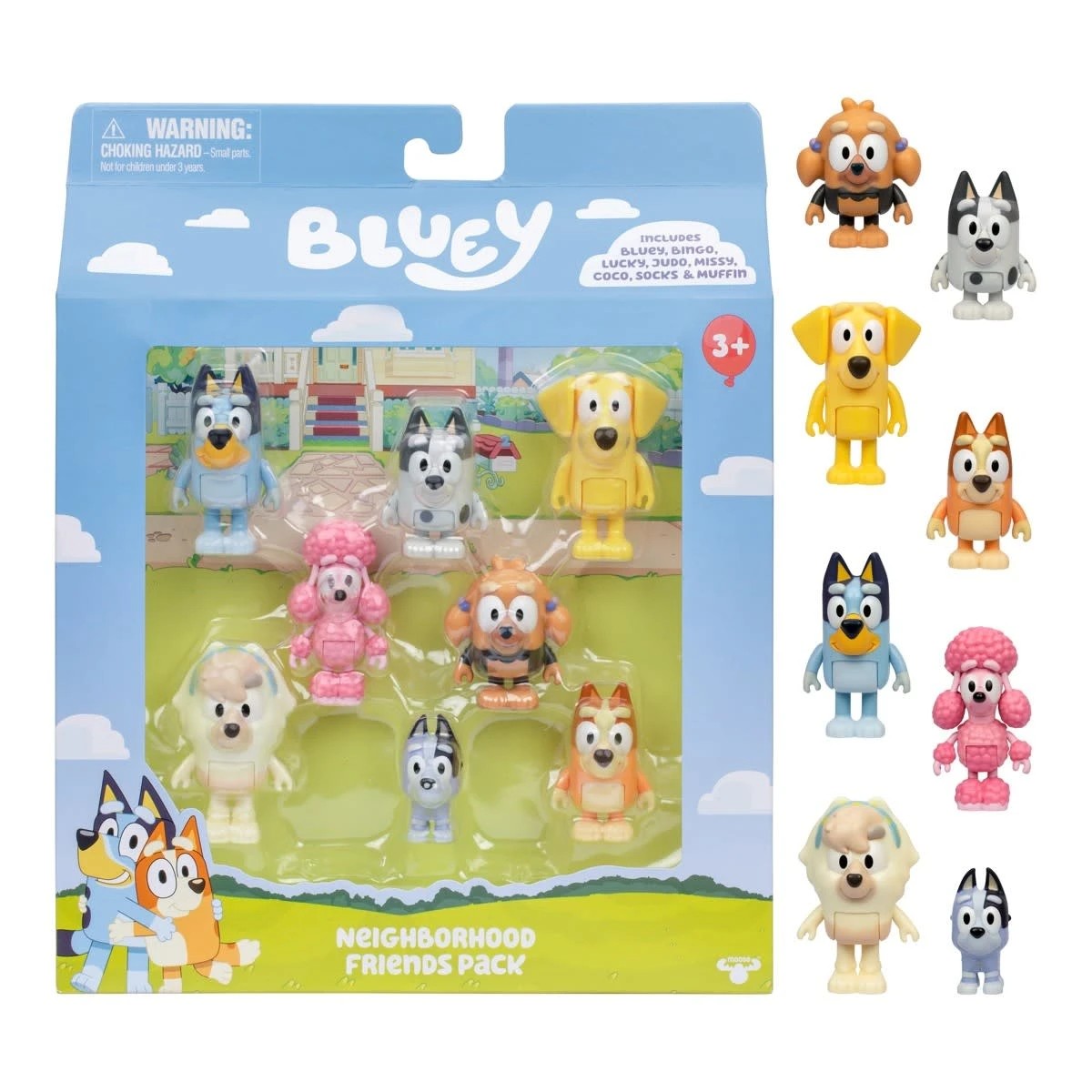 2 8 Pack Bluey Neighbourhood Friends Exclusive Playset, 2 of 6