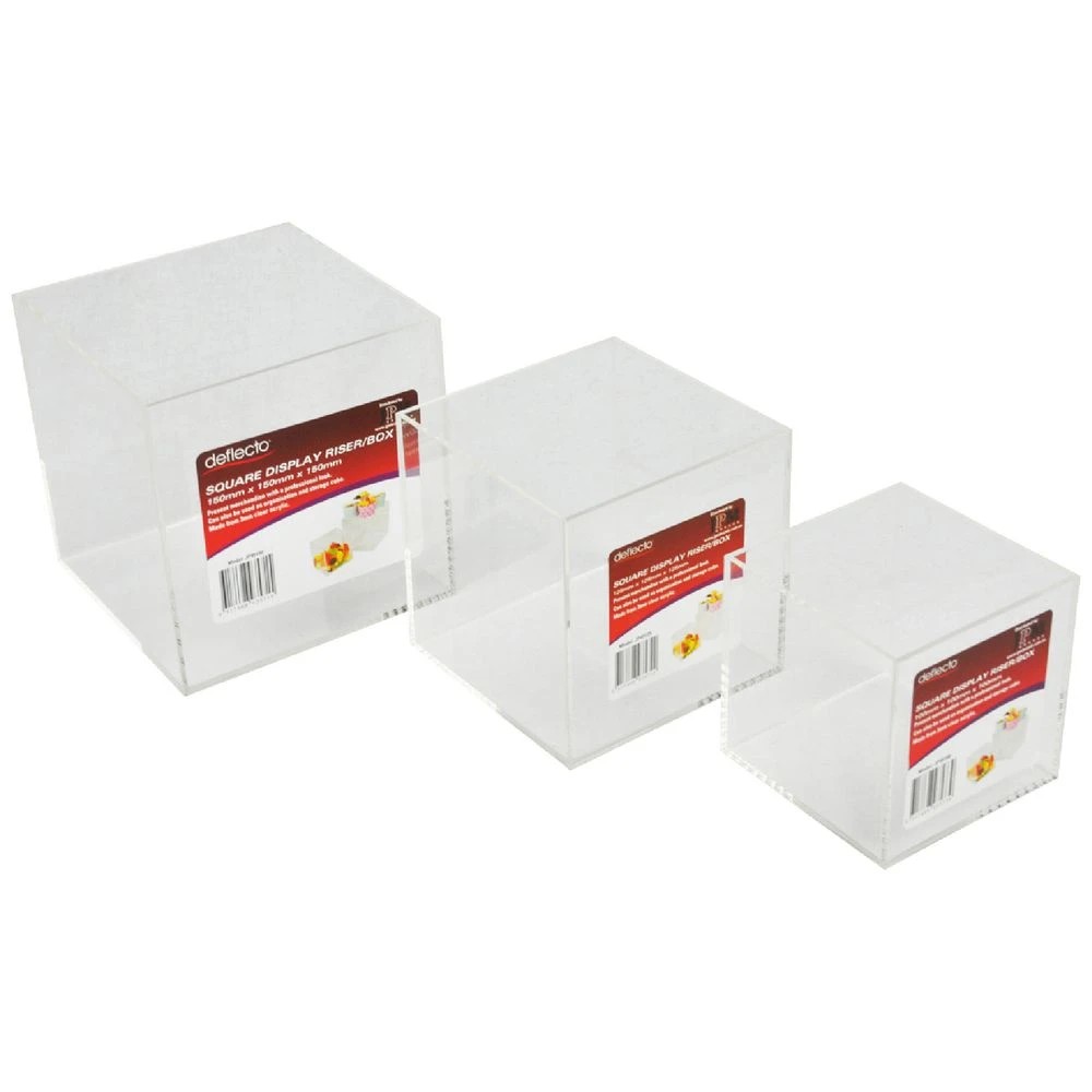 Deflecto Square Display Boxes 3 Pack - Kmart