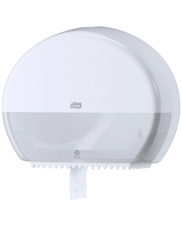 Tork T2 Mini Jumbo Roll Toilet Paper Dispenser White