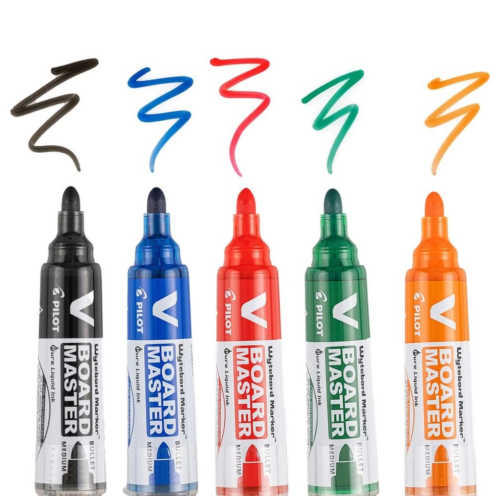 5 PILOT VBoard Master Whiteboard Marker Bullet Orange, 5 of 6
