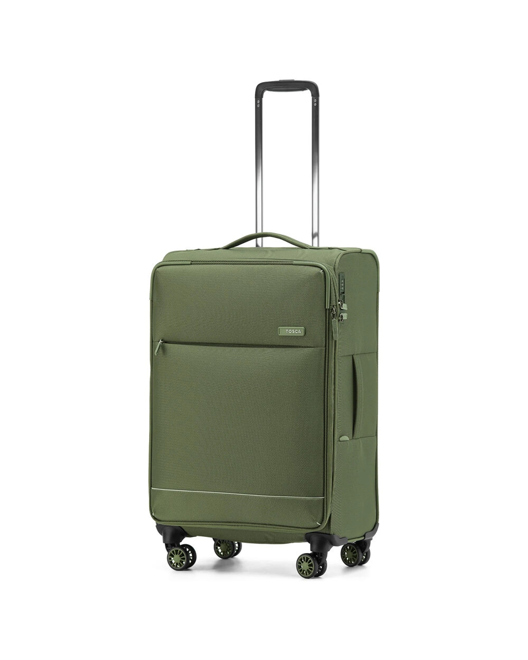 2 Tosca So Lite 87L Medium Travel Luggage/Suitcase - Green, 2 of 3