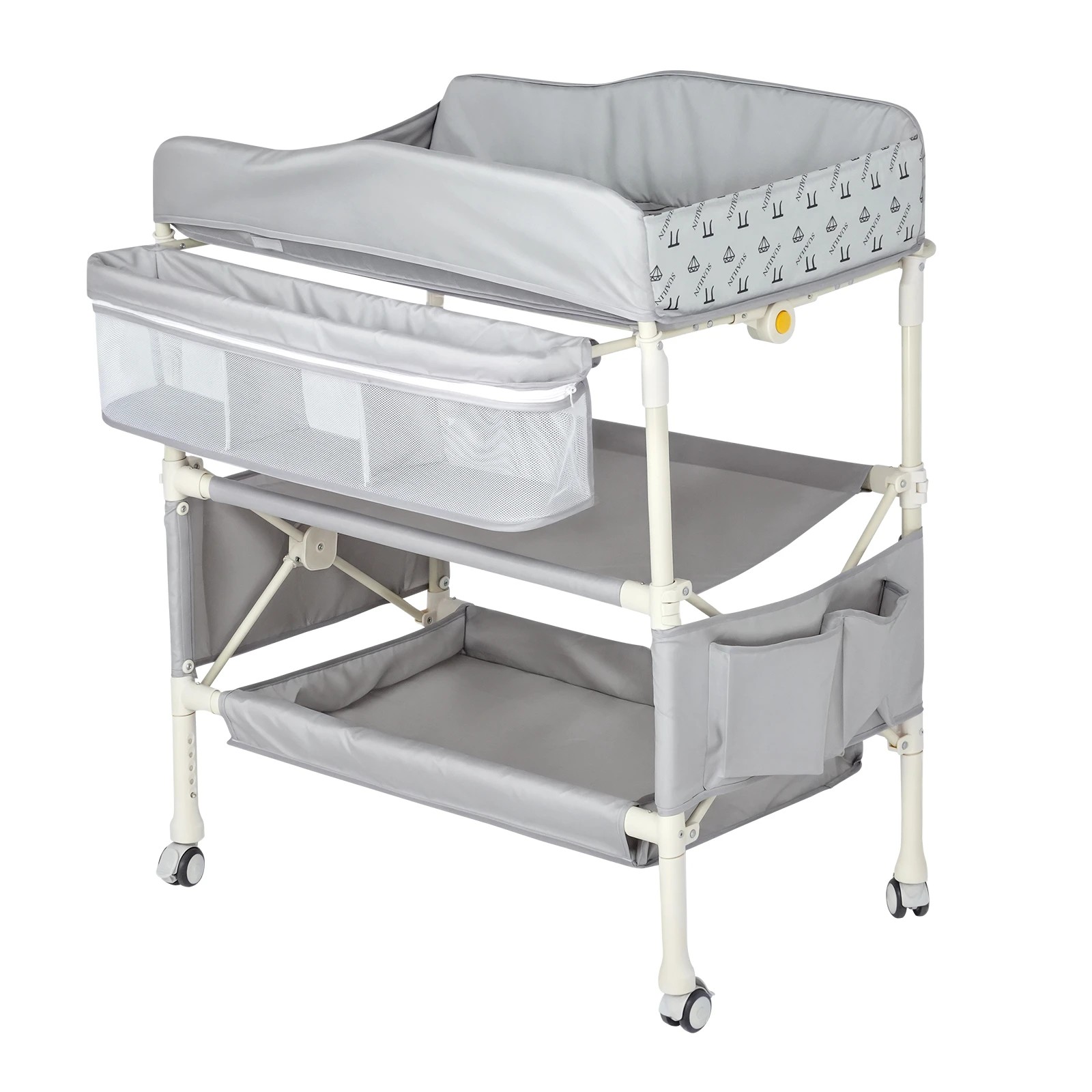 3 Advwin Changing Table Nursery Furniture with Side Pocket, 3 of 10