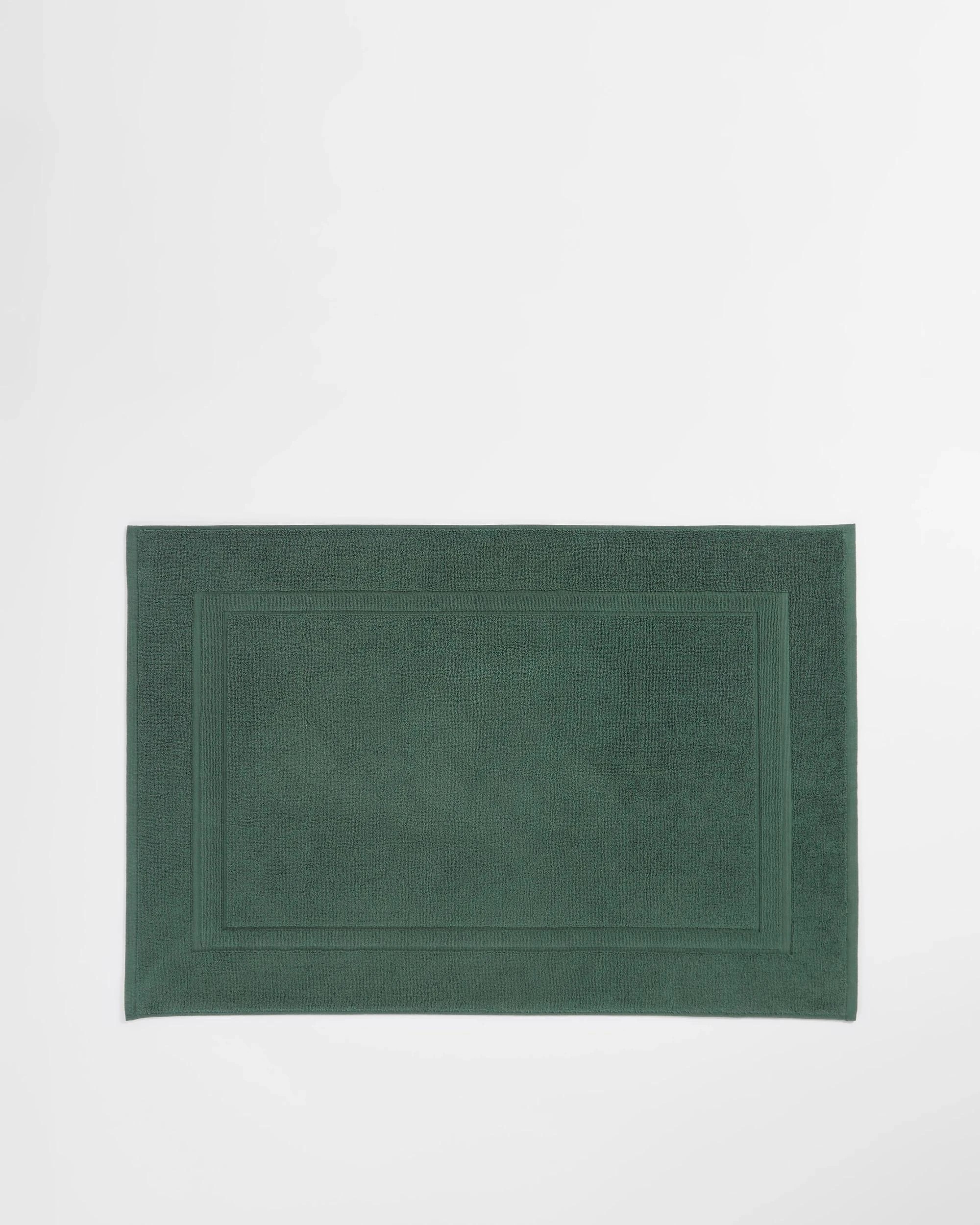 1 Grandeur Australian Cotton Bath Mat - Green, 1 of 2