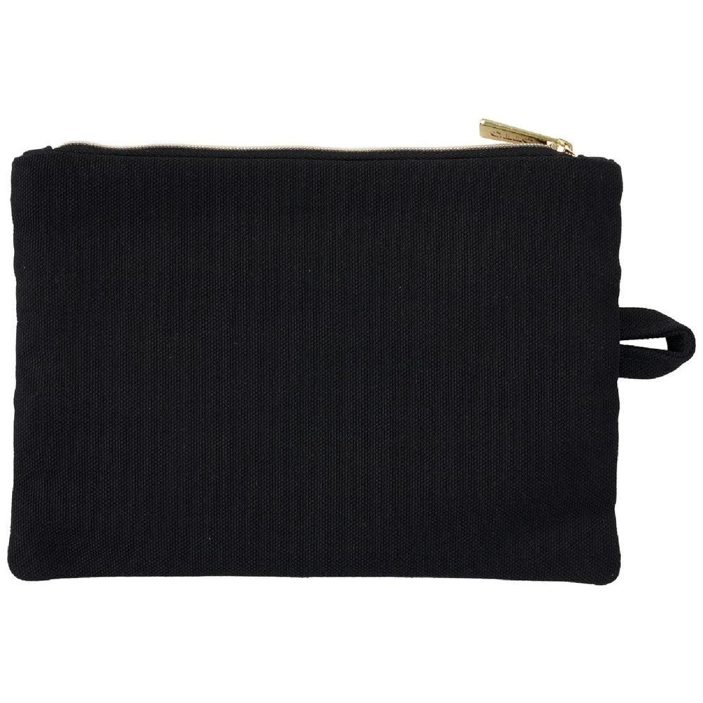 2 Otto Triple Zip Pencil Case Black/Cream, 2 of 3
