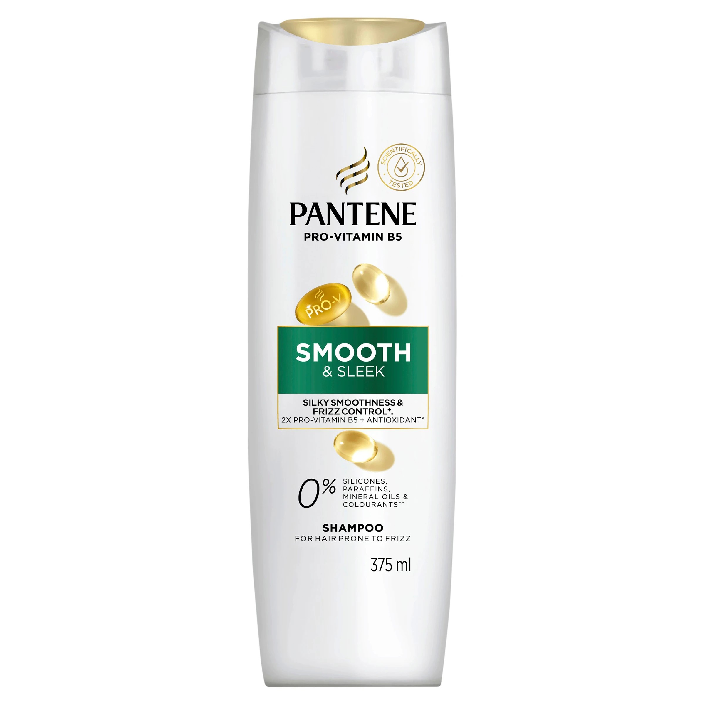 1 Pantene Pro-V Smooth and Sleek Shampoo 375ml - Provitamin B5, 1 of 10