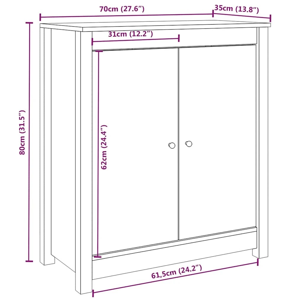 7 vidaXL Sideboard Ample Storage - Brown, 7 of 9