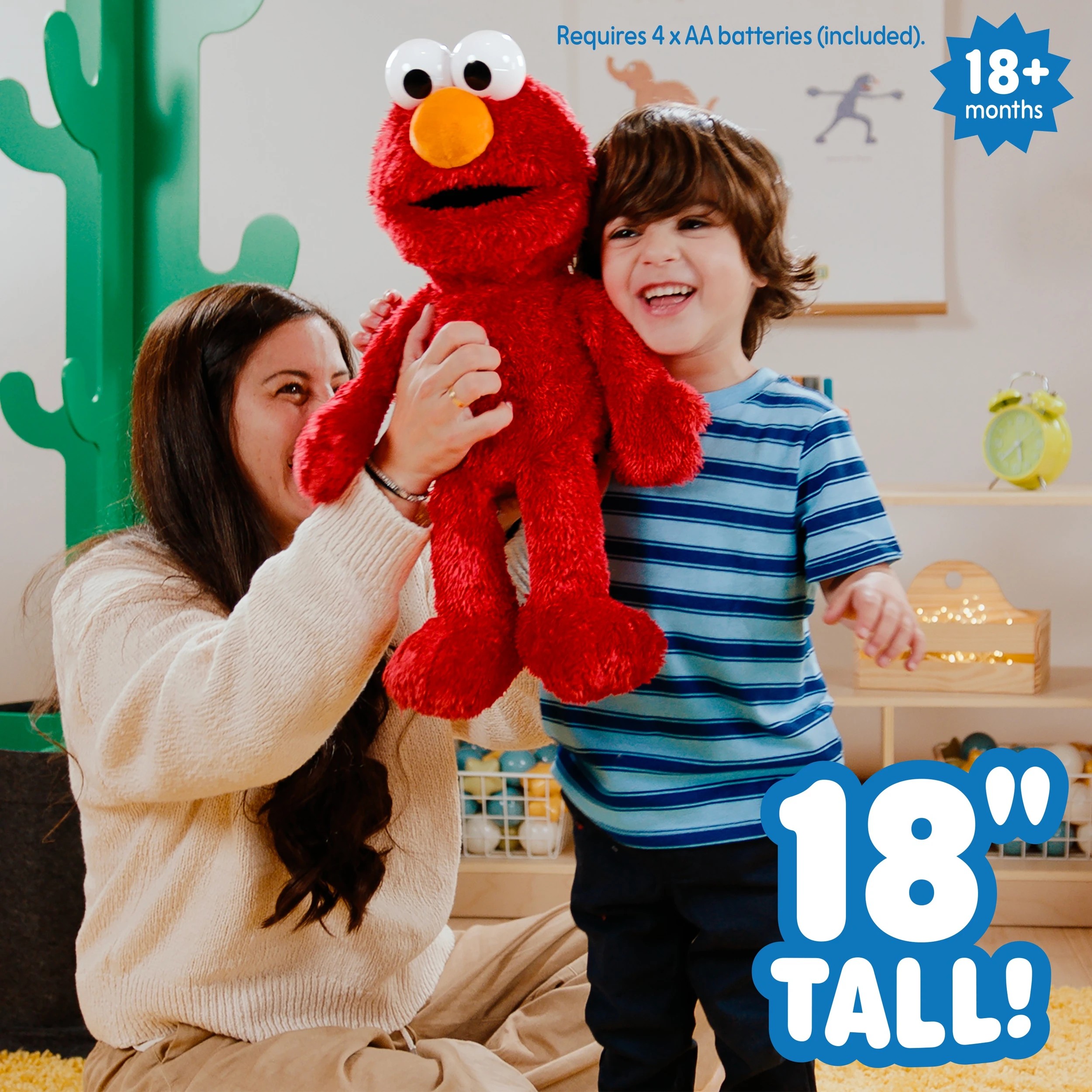 9 Sesame Street Tickle Me Elmo Giggle Max Plush Toy, 9 of 9