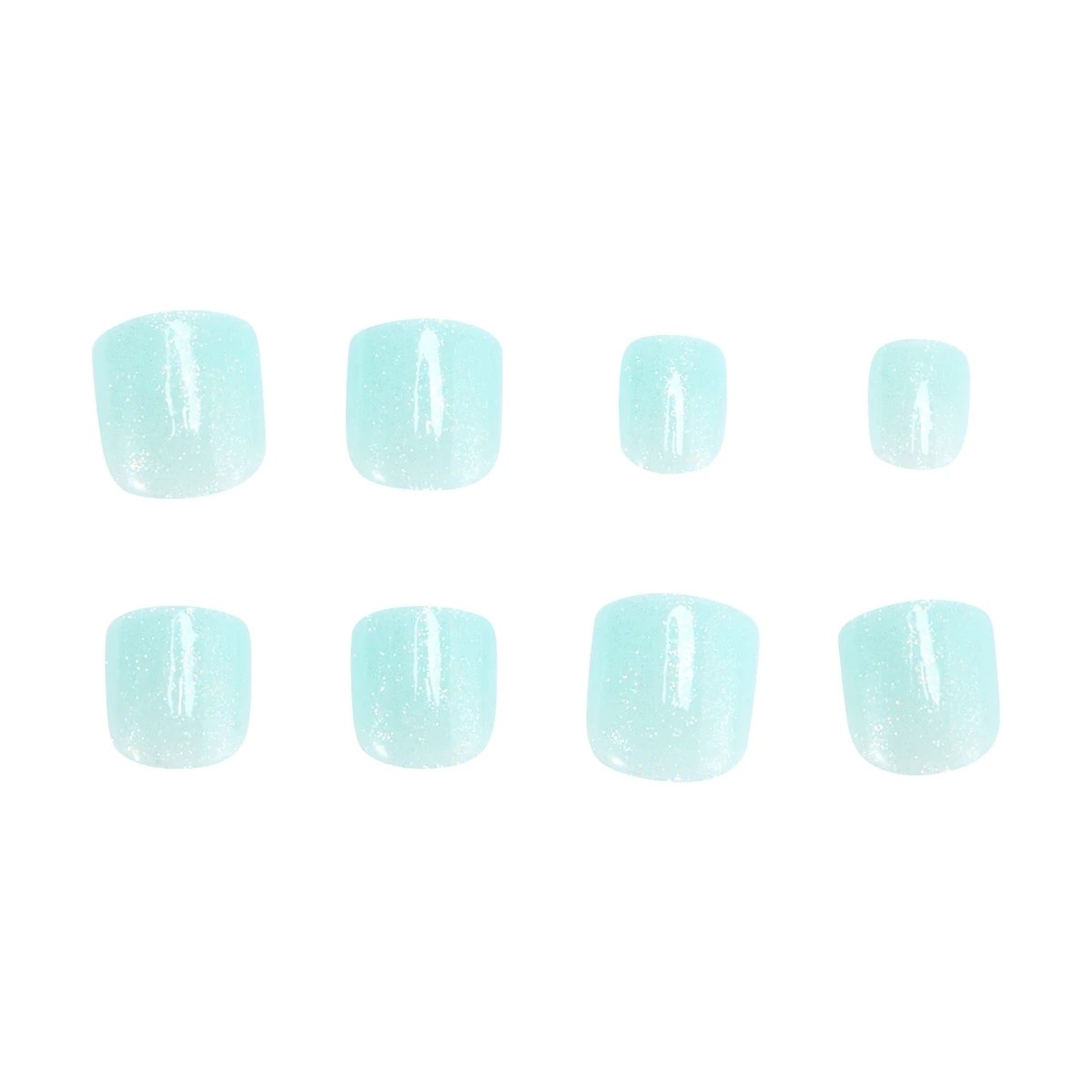 5 OXX Junior 24 Pack Kids Pre-Glued Stick-On Nails - Shimmer Mint, 5 of 5