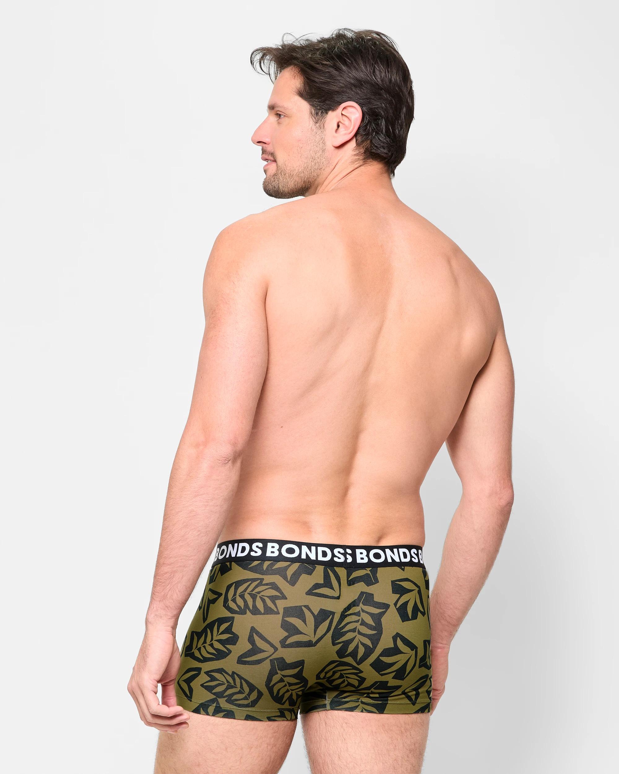 3 3 Pack Classic Trunks - Bonds KHAKI FERN/KHAKI/BLACK, 3 of 3