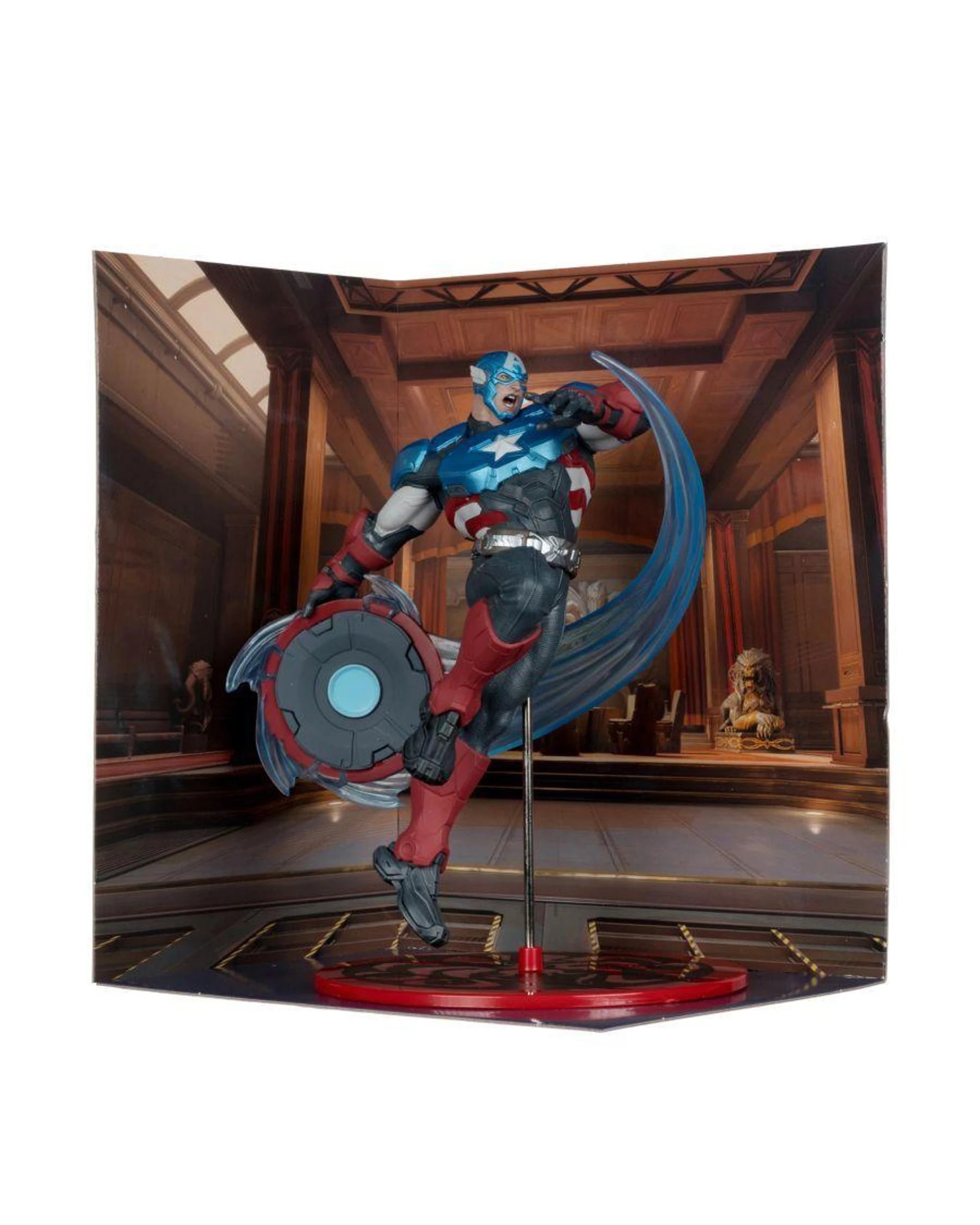 3 McFarlane Marvel Rivals Captain America 1:10th Scale Figure, 3 of 9