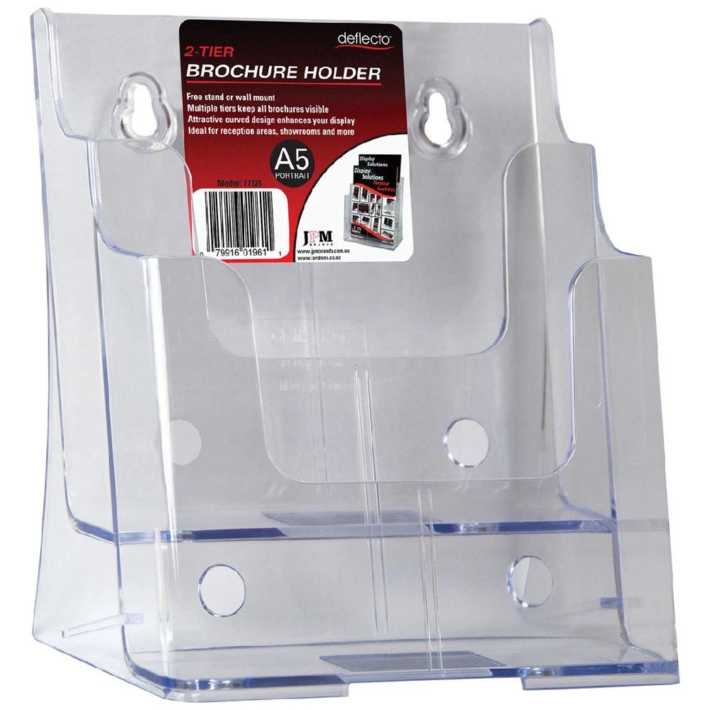 1 Deflecto 2 Tier A5 Brochure Holder, 1 of 1