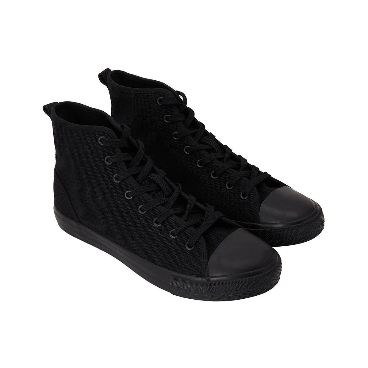 4 High Top Canvas Shoes Black, 4 of 6