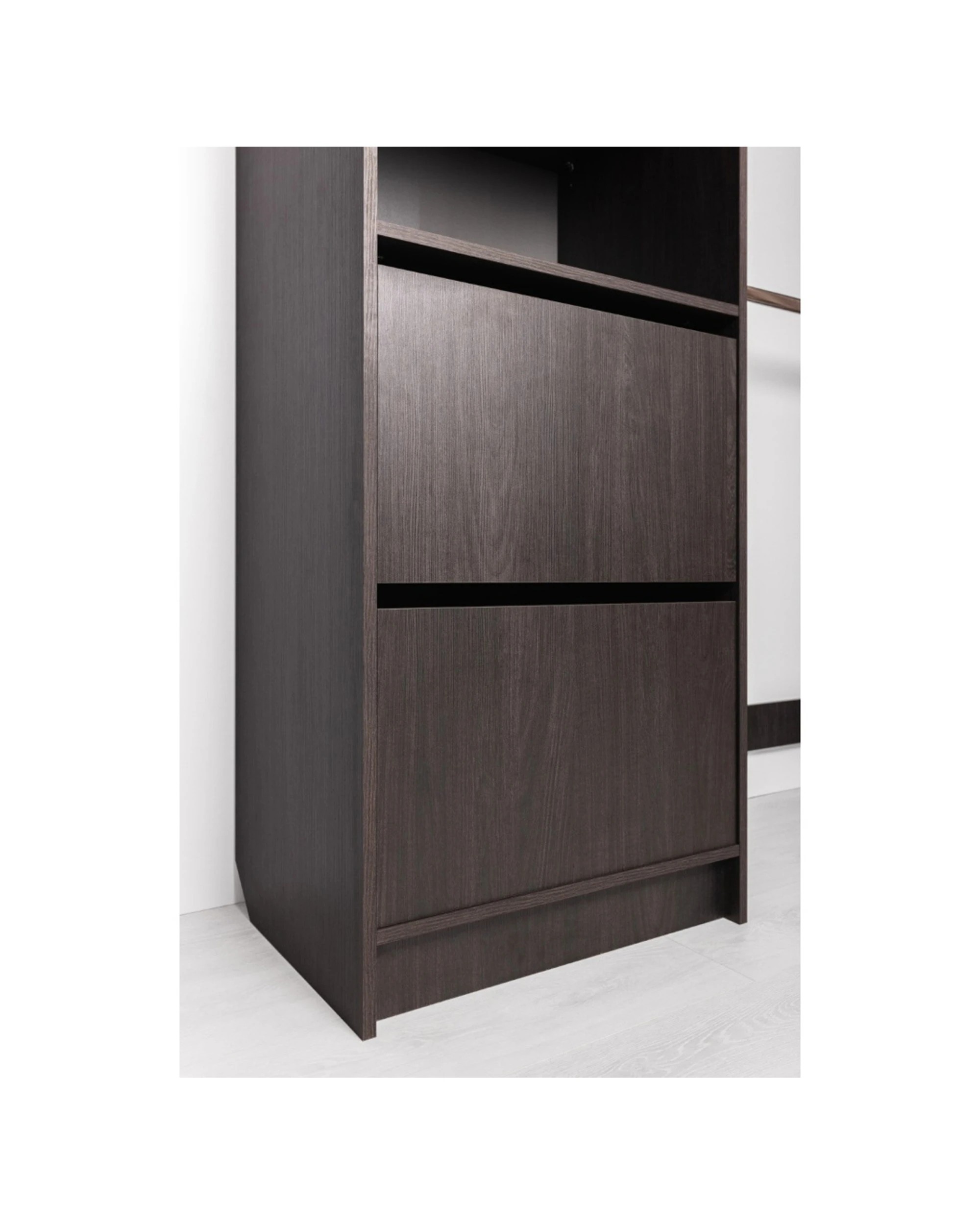 3 European Cabinetry Basel Walk In Wardrobe Kit Classic Swiss Korno Boards Nordic Ash - Brown, 3 of 4