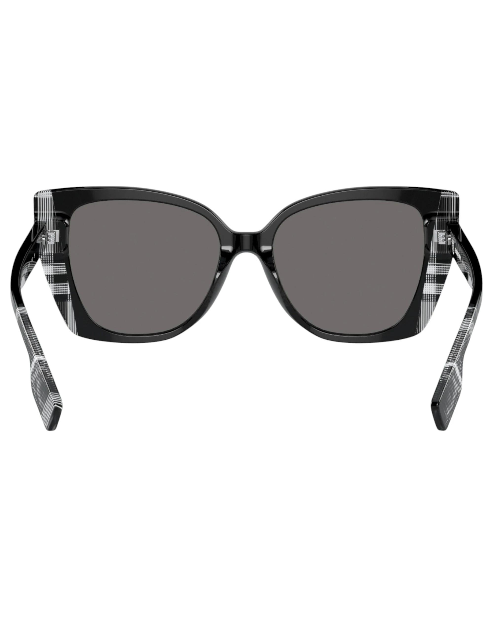 4 Burberry Womens Polarised Sunglasses Meryl BE4393 Black/ Check White Sunnies BLACK/CHECK WHITE, 4 of 5