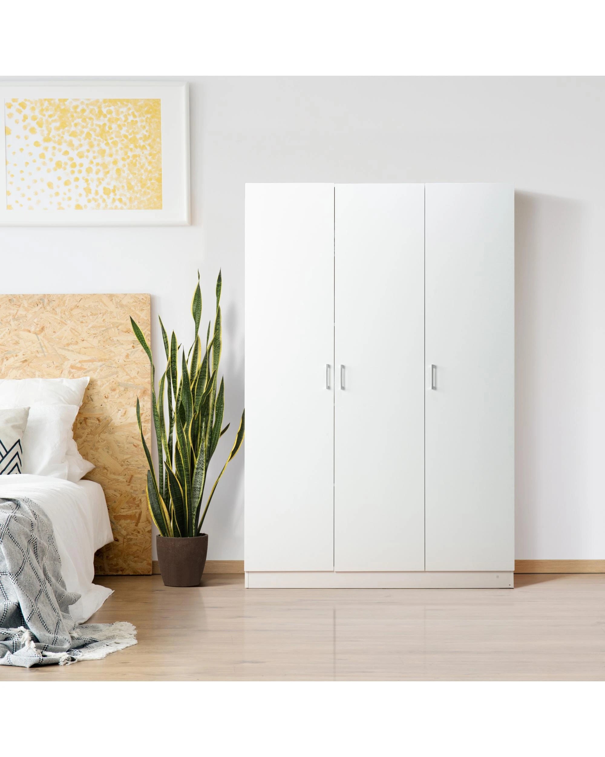 2 Kodu Ivy Pantry Cupboard Storage Cabinet 3 Door 5 Tier Shelf Multipurpose - White, 2 of 10