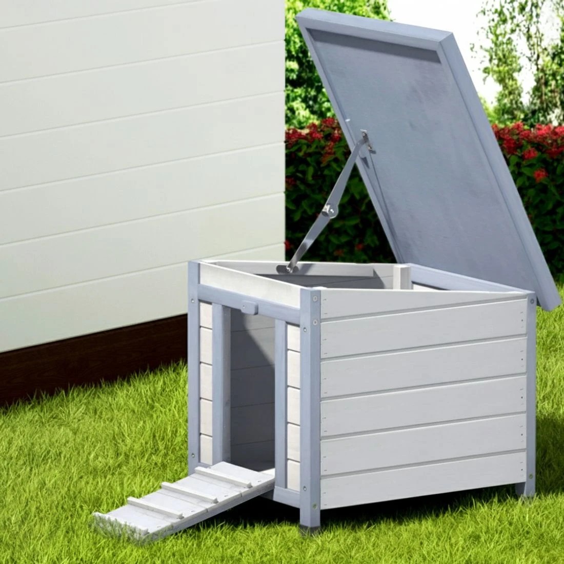 5 i.Pet Rabbit Hutch Outdoor Cat House Wooden Shelter Condo Small Enclosure - Multi, 5 of 6