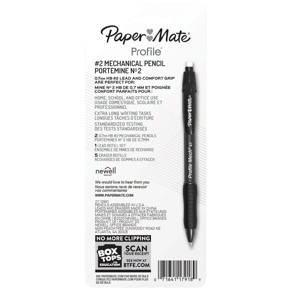 3 Paper Mate Profile Mechanical Pencil 0.7mm Assorted 2 Pack, 3 of 3