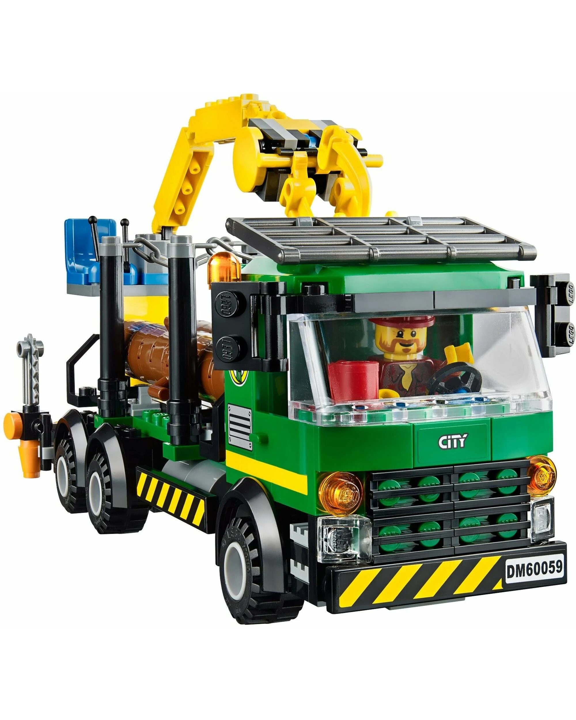 2 LEGO 60059 Logging Truck with Crane & Lumberjacks, 2 of 4