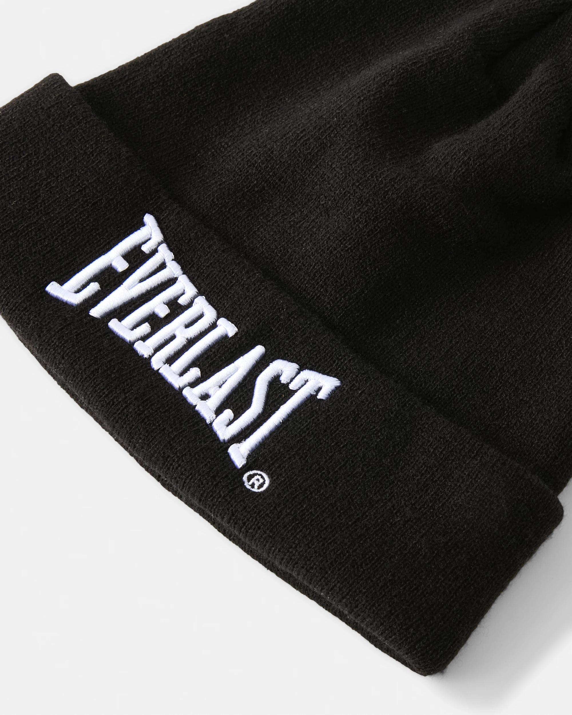 3 Everlast Mens Embroidery Beanie Black, 3 of 3