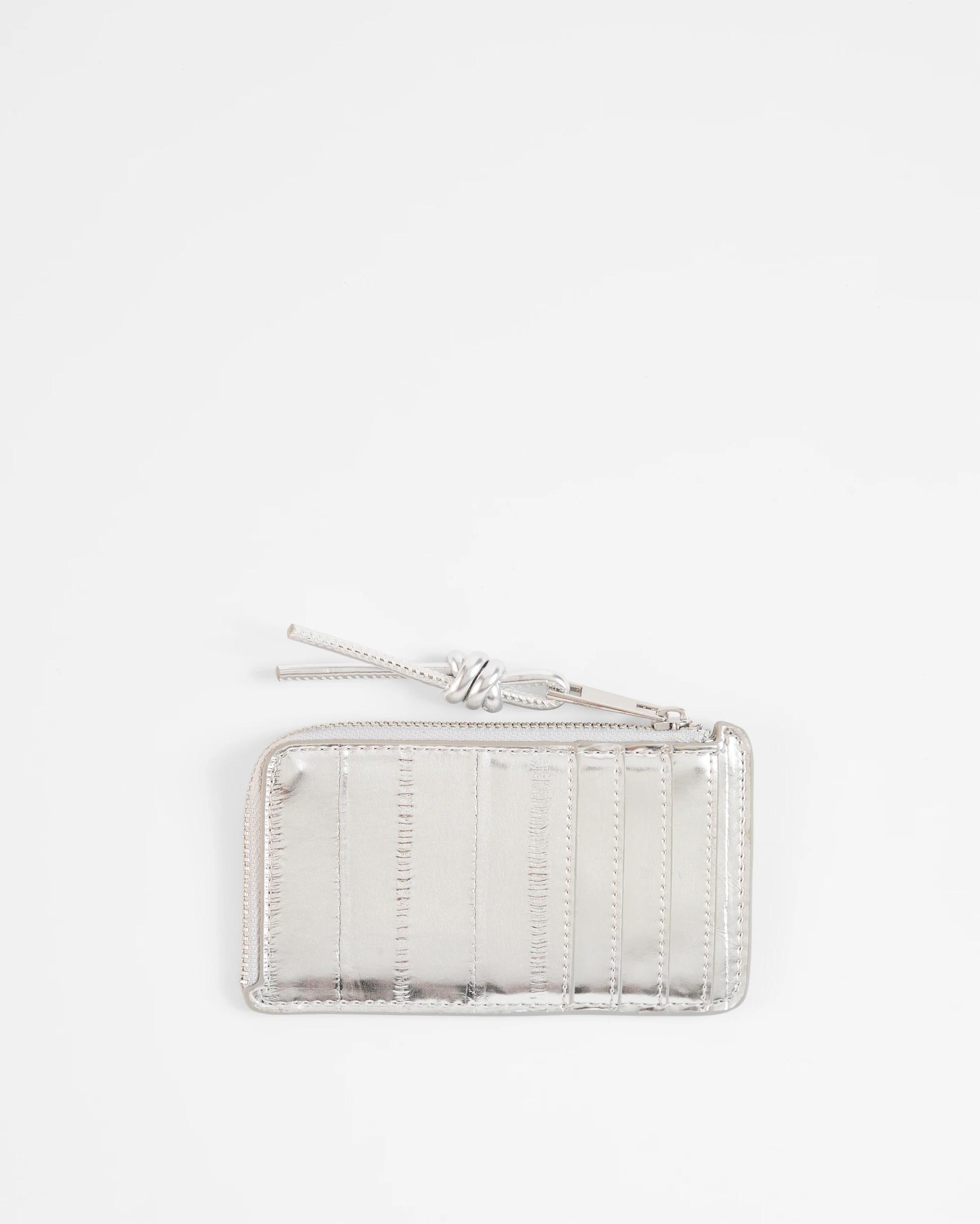 1 Target Zip Card Wallet SILVER, 1 of 2