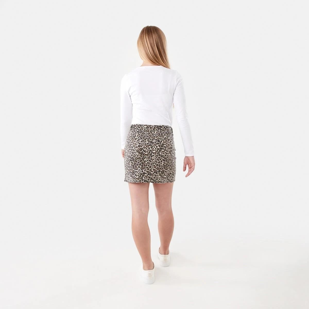 6 Denim Leopard Skirt Ocelotwas, 6 of 8