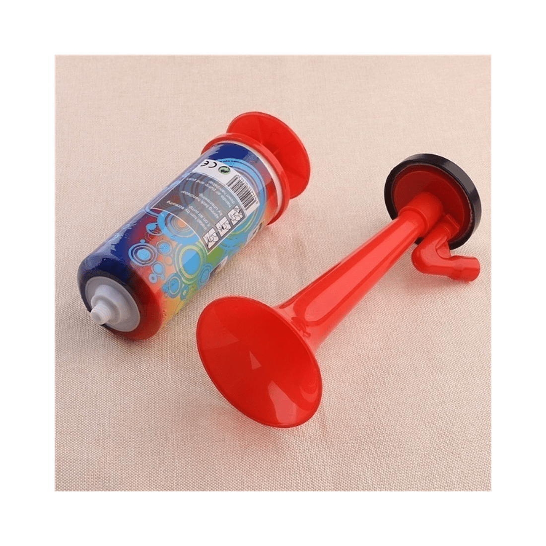 2 BR Costumes Air Horn Party Prop Hand Held Loud Pump Action Plastic Novelty Reusable Klaxon, 2 of 9