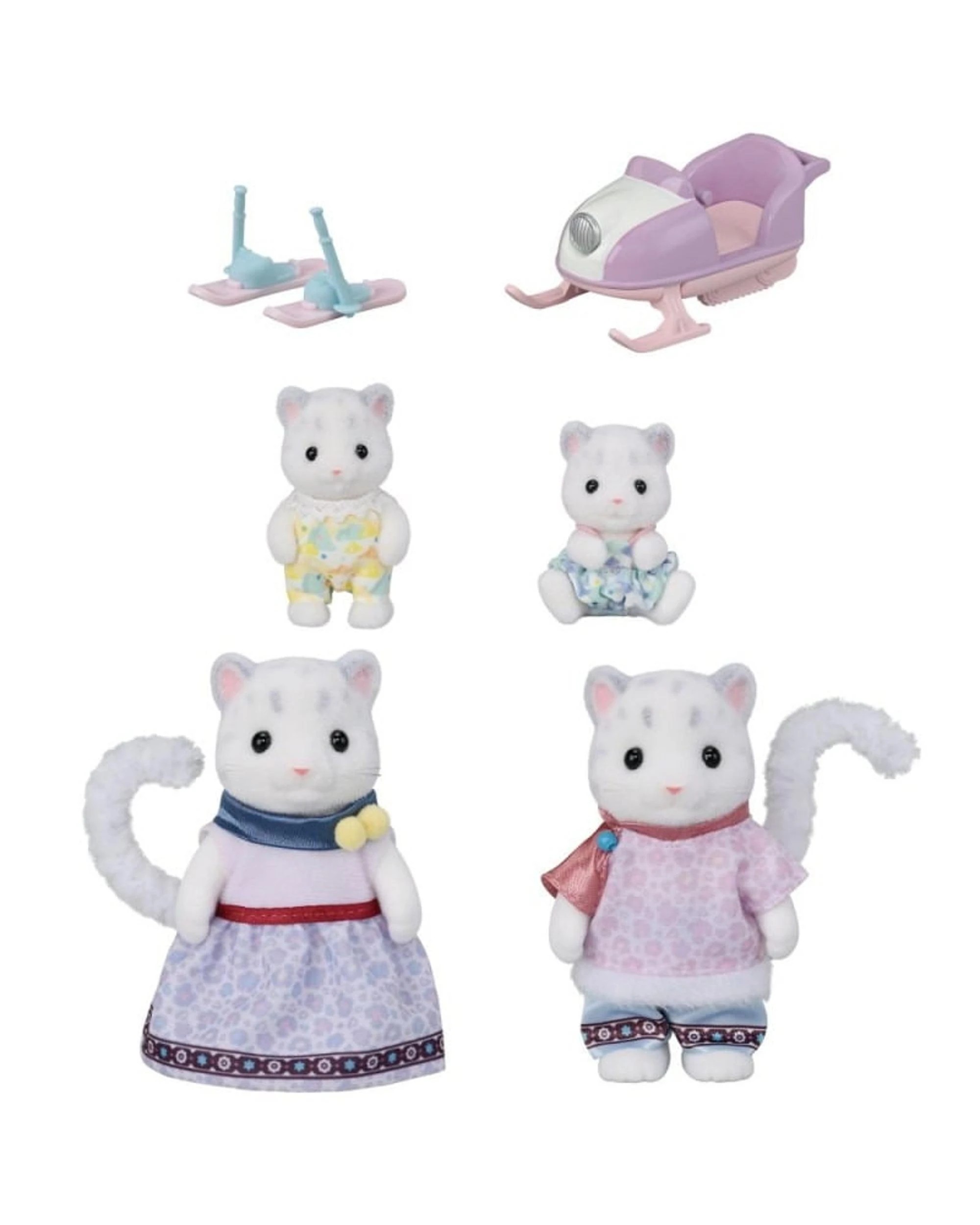 2 Sylvanian Families Snow Leopard Family - 5814, 2 of 6